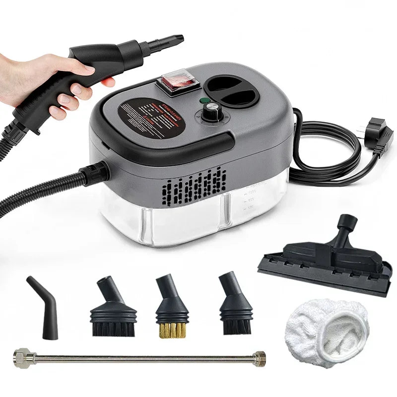 Limpiadora de Vapor a Presión BALASHOV 2500W — Portátil para Hogar, Coche y Aire Acondicionado