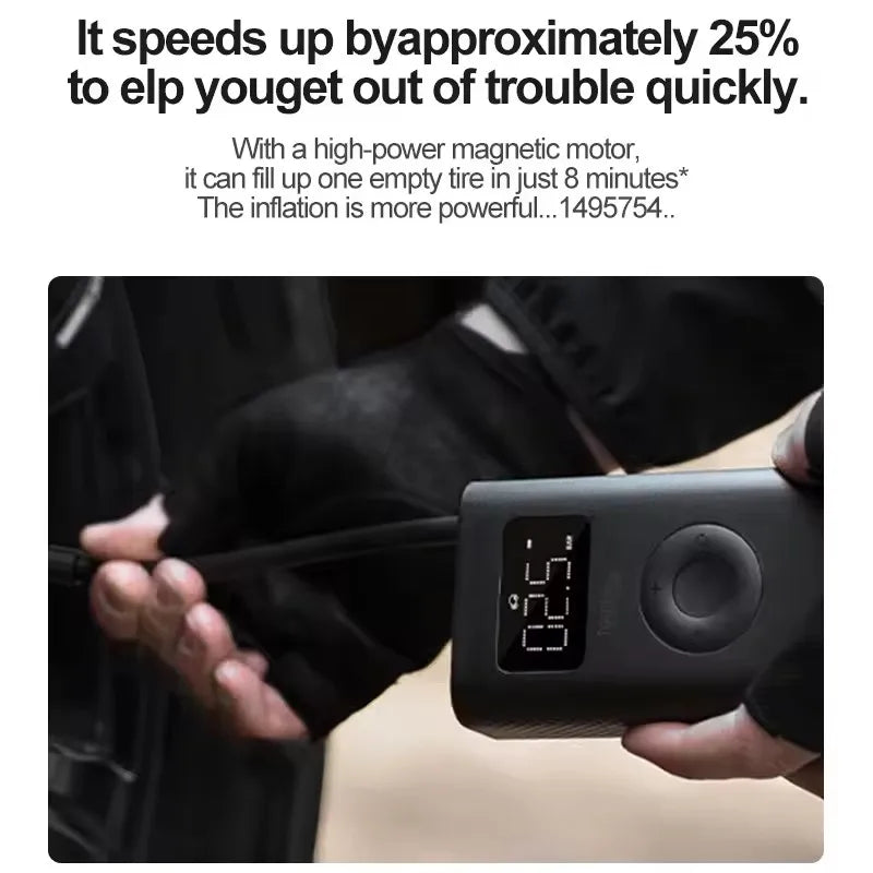 Inflador Eléctrico Portátil Xiaomi Mijia Air Pump 2/2D/2 Pro – 150 PSI, USB-C, LED, Coche y Moto