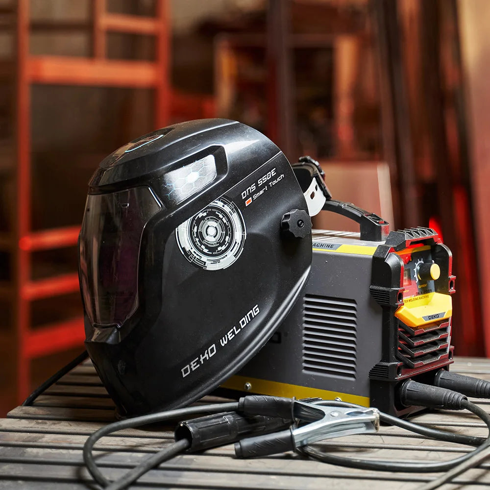 Careta de Soldadura Automática DEKOPRO Solar – Oscurecimiento Automático, Rango 4/9-13, MIG MMA TIG
