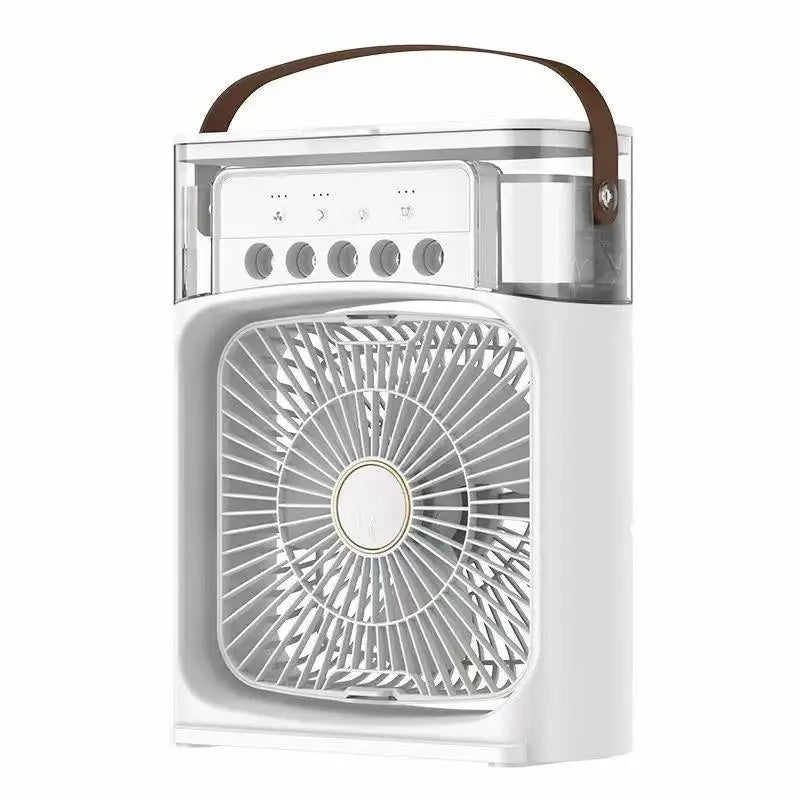 Ventilador Humidificador Portatil Lenovo, Mini Aire Acondicionado para Hogar y Oficina, Enfriamiento por Agua, 3 Velocidades, 5W