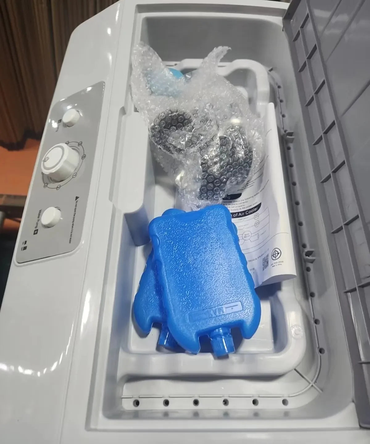 Enfriador de Aire Evaporativo Portátil, Aire Acondicionado Móvil para Hogar, Terraza y Grandes Espacios