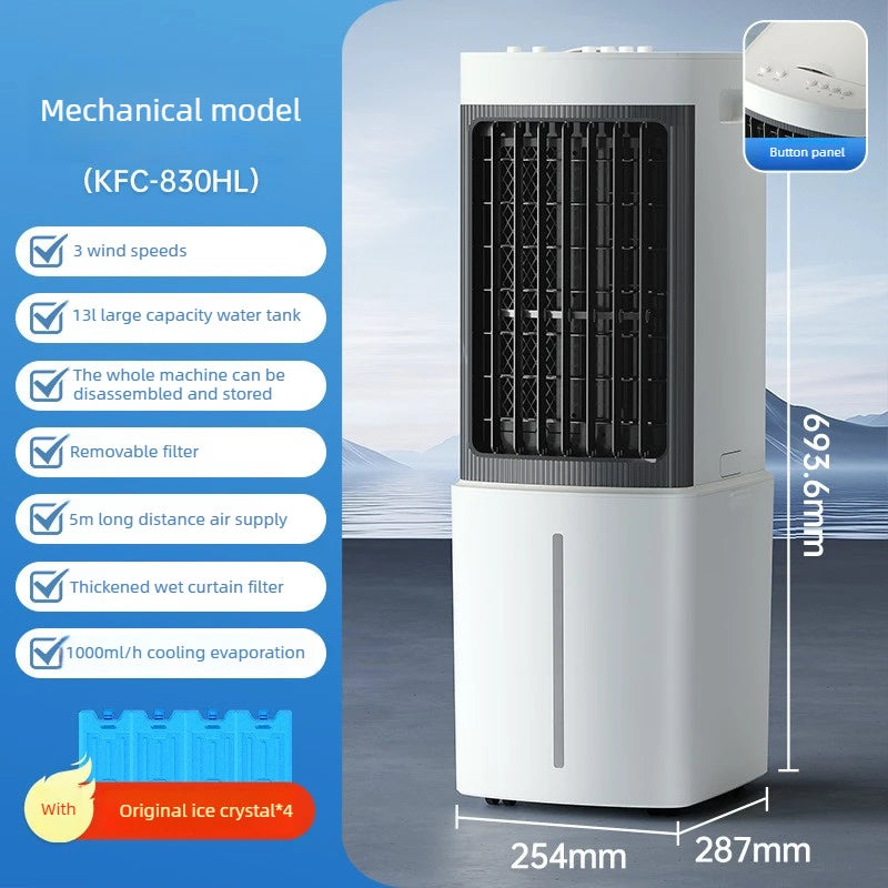 Mini Aire Acondicionado Portátil y Enfriador de Aire Silencioso con Control de Voz