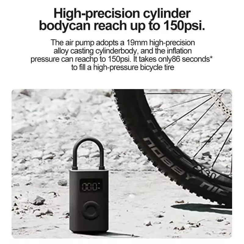 Inflador Eléctrico Portátil Xiaomi Mijia Air Pump 2/2D/2 Pro – 150 PSI, USB-C, LED, Coche y Moto