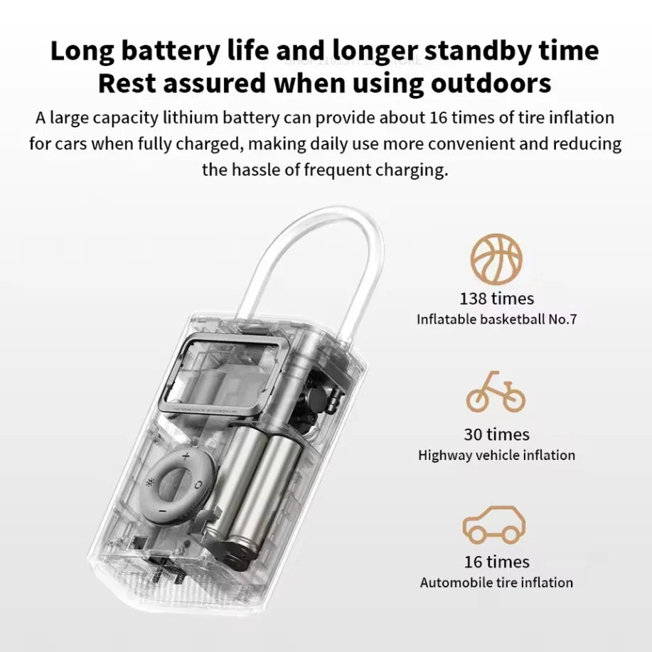 Compresor de Aire Portátil Xiaomi Mijia Air Compressor 2 Pro – Digital, USB-C, LED, 150 PSI