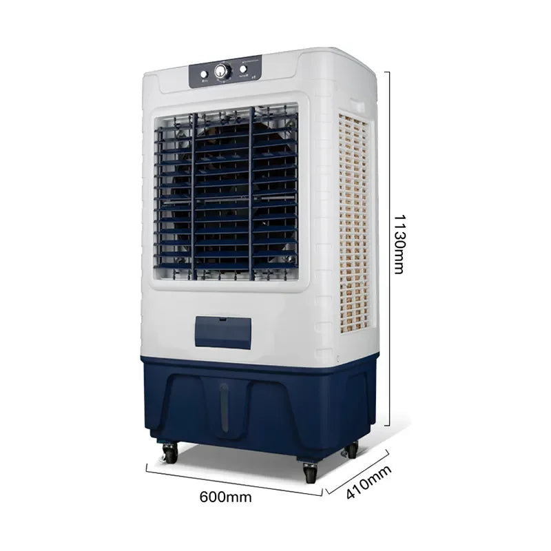 Enfriador de Aire Evaporativo Portátil, Aire Acondicionado Móvil para Hogar, Terraza y Grandes Espacios