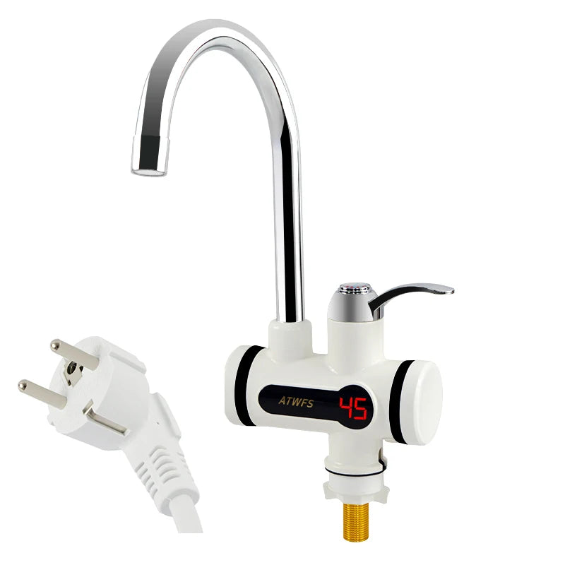 Grifo Calentador de Agua Instantáneo ATWFS para Cocina — Sin Depósito, Digital, 220V