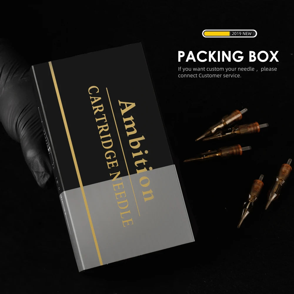Cartuchos de Aguja para Tatuaje Ambition Premium — Round Liner, Shader y Curved Magnum