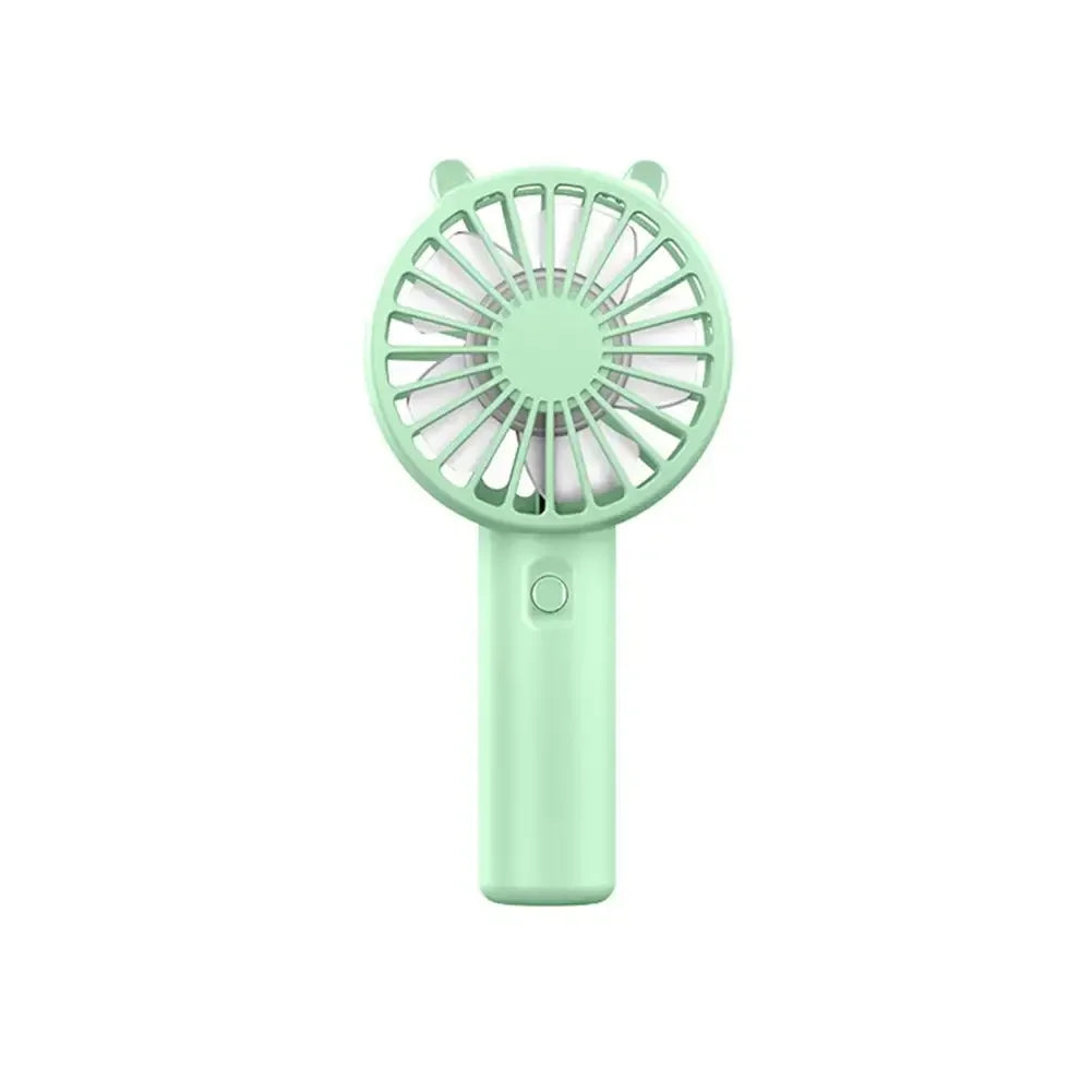 Ventilador de Mano Portatil Mini USB Recargable, Silencioso, Pequeno Ventilador Enfriador para Escritorio, 4 Colores