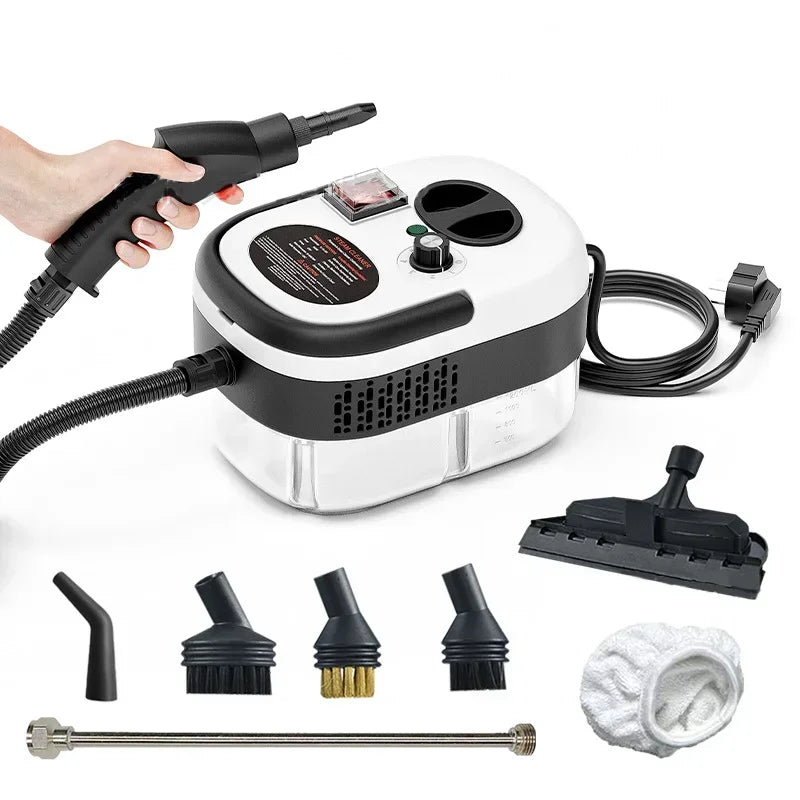 Limpiadora de Vapor a Presión BALASHOV 2500W — Portátil para Hogar, Coche y Aire Acondicionado