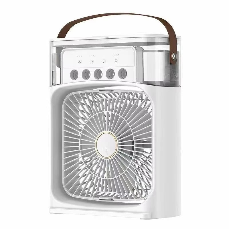 Ventilador Humidificador Portatil Lenovo, Mini Aire Acondicionado para Hogar y Oficina, Enfriamiento por Agua, 3 Velocidades, 5W
