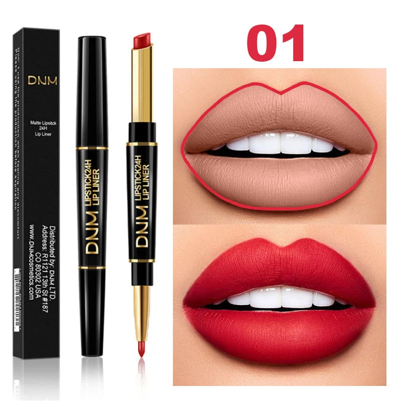 Combo de Labios Perfecto: Pintalabios Mate + Perfilador Hidratante.