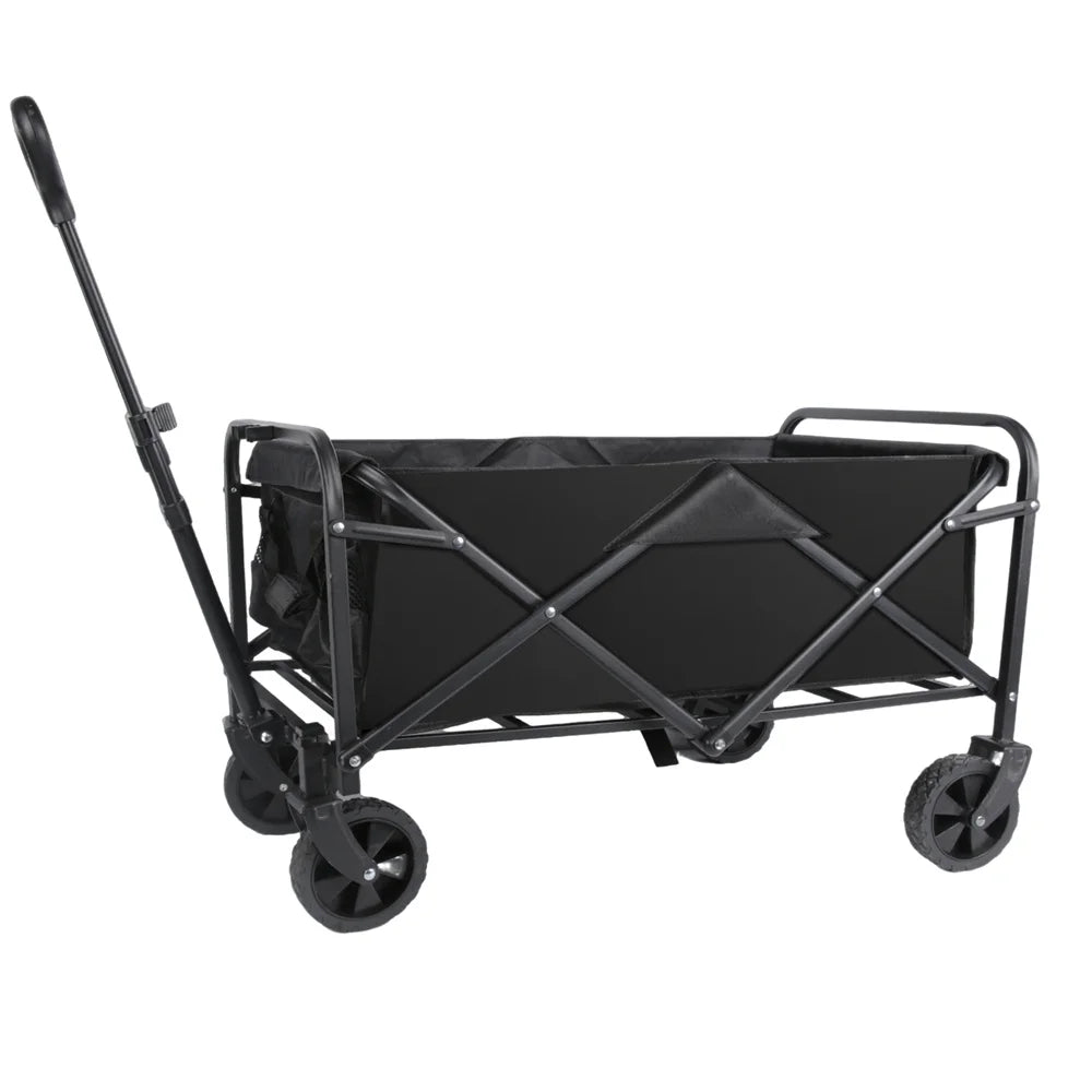 Carrito Plegable de Jardín y Camping con Ruedas y Asa — Gran Capacidad hasta 200kg
