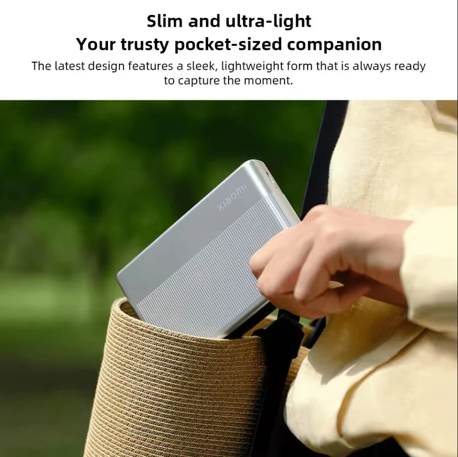 Impresora Fotográfica Portátil Xiaomi 1S – Bluetooth 5.2, Térmica ZINK, Fotos 2x3", Versión Global