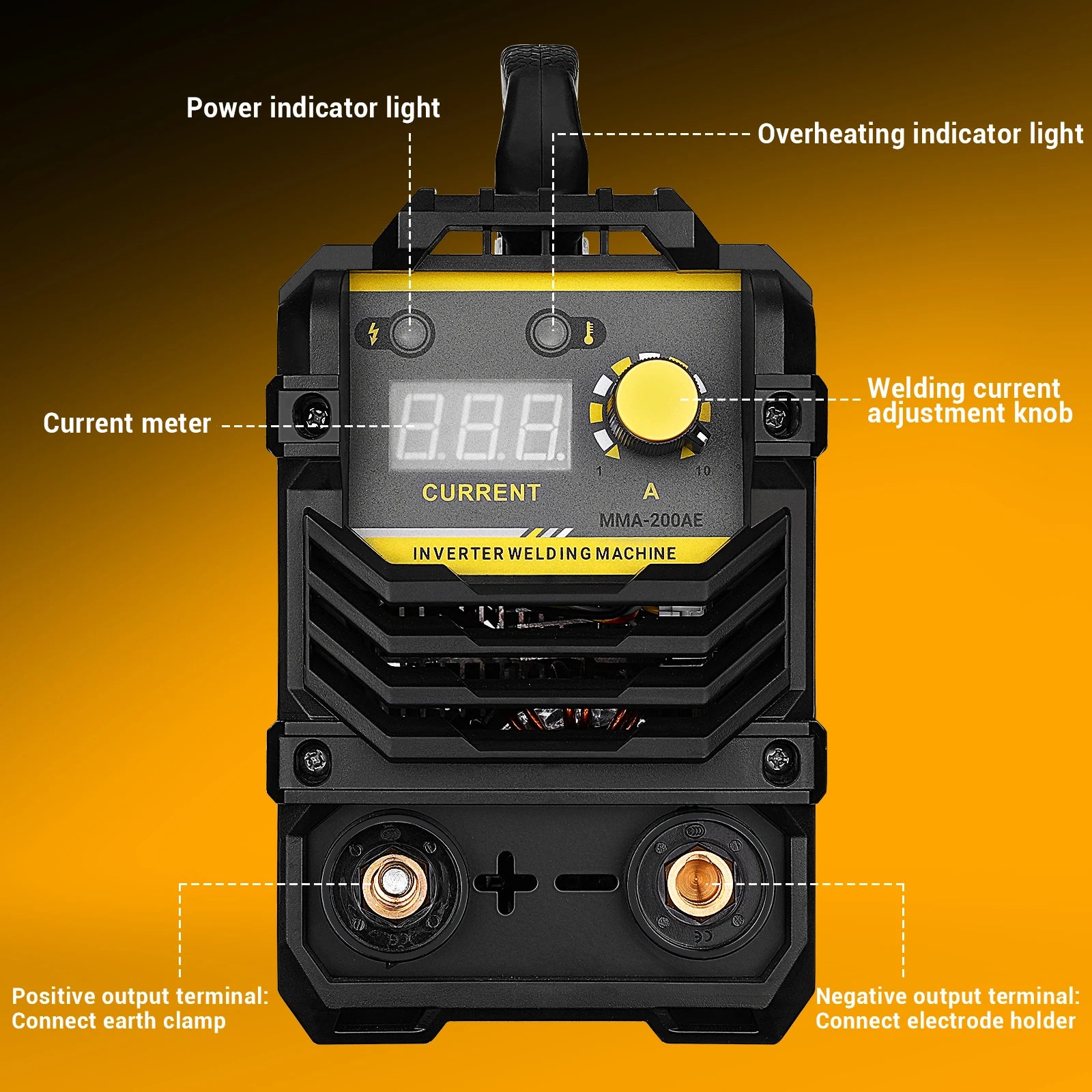 Soldadora Inversora DEKO MMA 160/200A – 4,1 KVA, Tecnología IGBT, 220V, MMA y TIG Lift