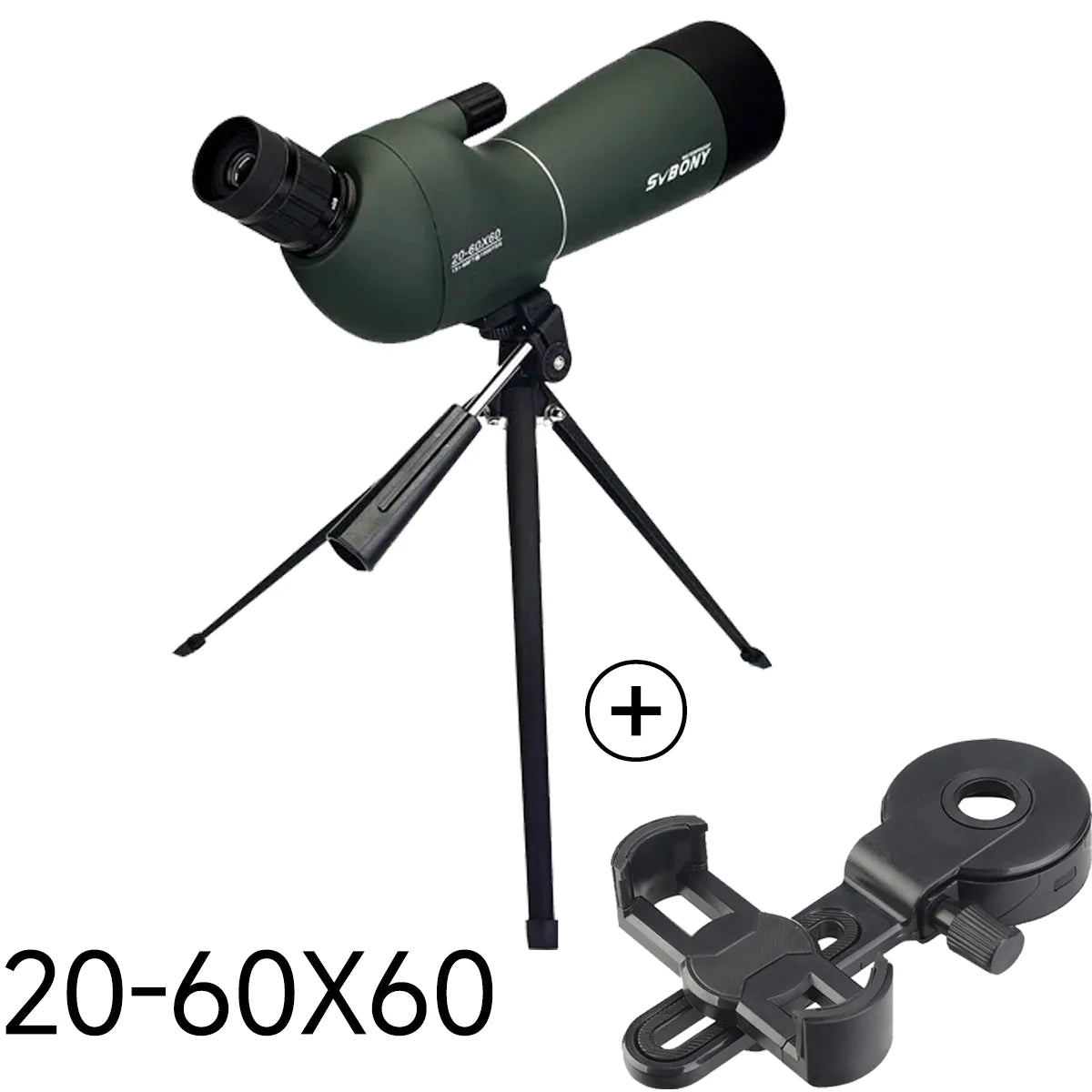Telescopio Terrestre SVBONY SV28/SV28 PLUS 25-75x70mm con Trípode | Impermeable IPX4 | Observación de Aves, Tiro al Blanco y Naturaleza