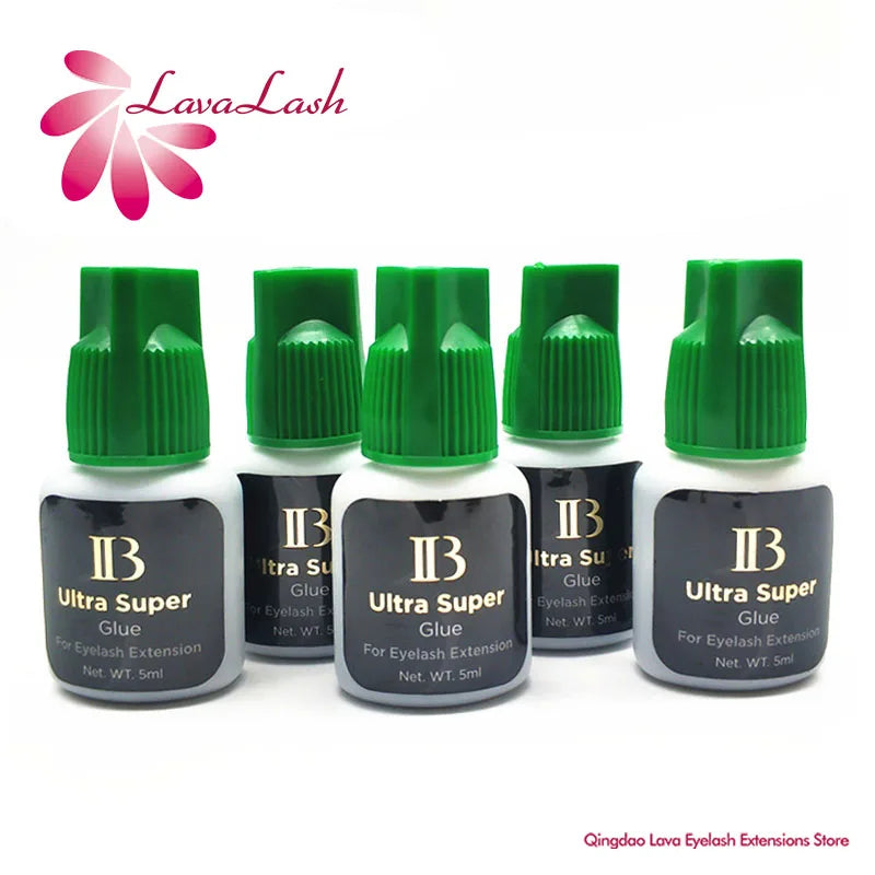 Pack x5 Adhesivo para Extensiones de Pestañas IB Ultra Super 5ml