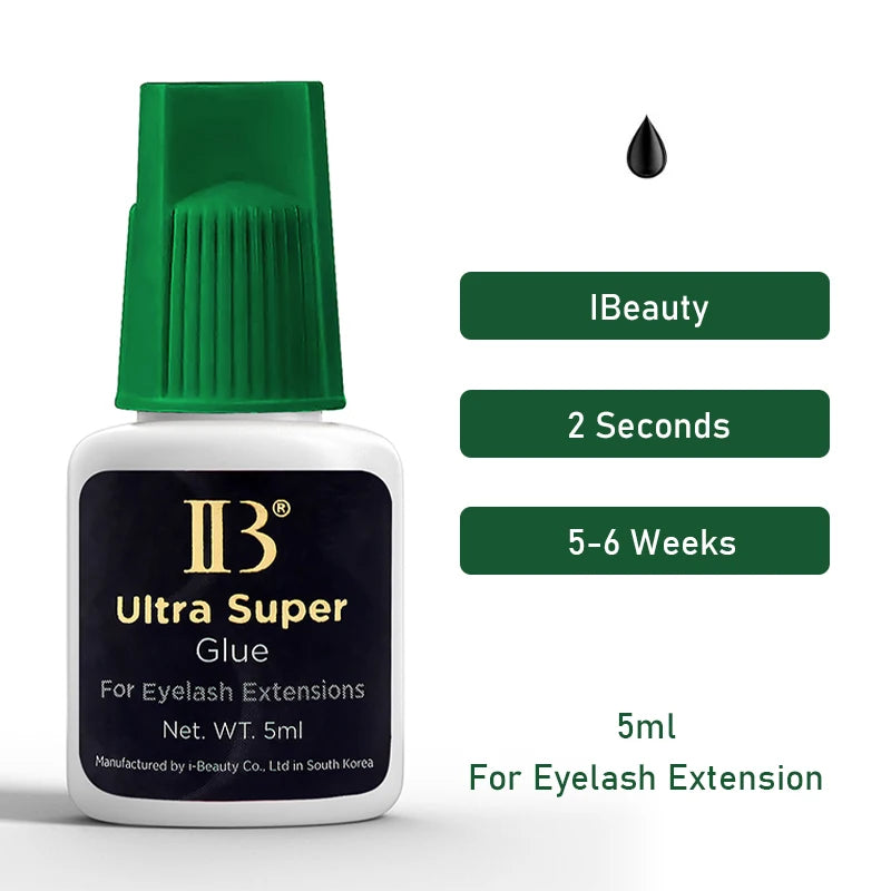 Pack x5 Adhesivo para Extensiones de Pestañas IB Ultra Super 5ml