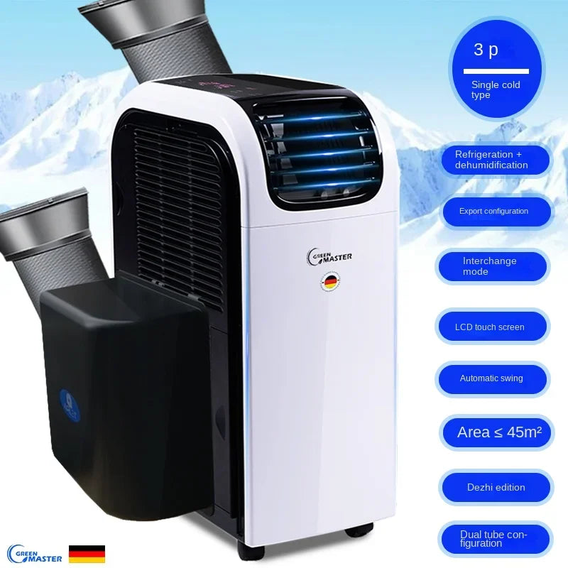 Aire Acondicionado Portátil Inverter de Alta Potencia (Frío/Calor) - Todo en Uno