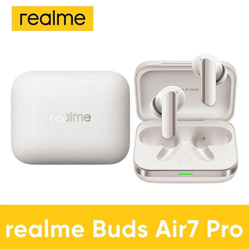 Auriculares Bluetooth Realme Buds Air 7 Pro – ANC 53dB, 48h, LHDC 5.0, Traductor IA, IP55