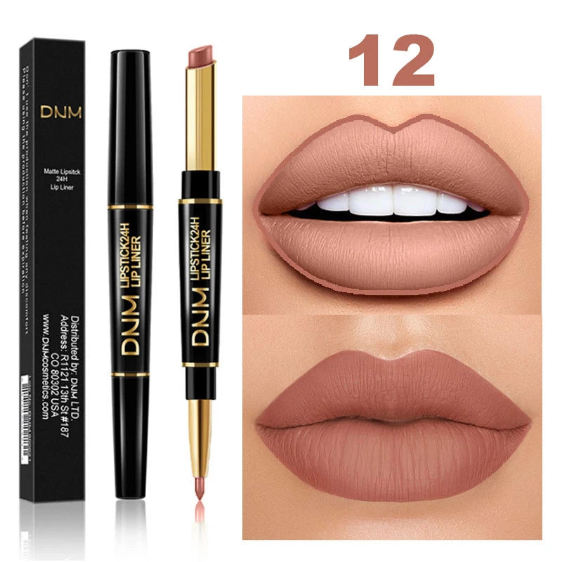 Combo de Labios Perfecto: Pintalabios Mate + Perfilador Hidratante.