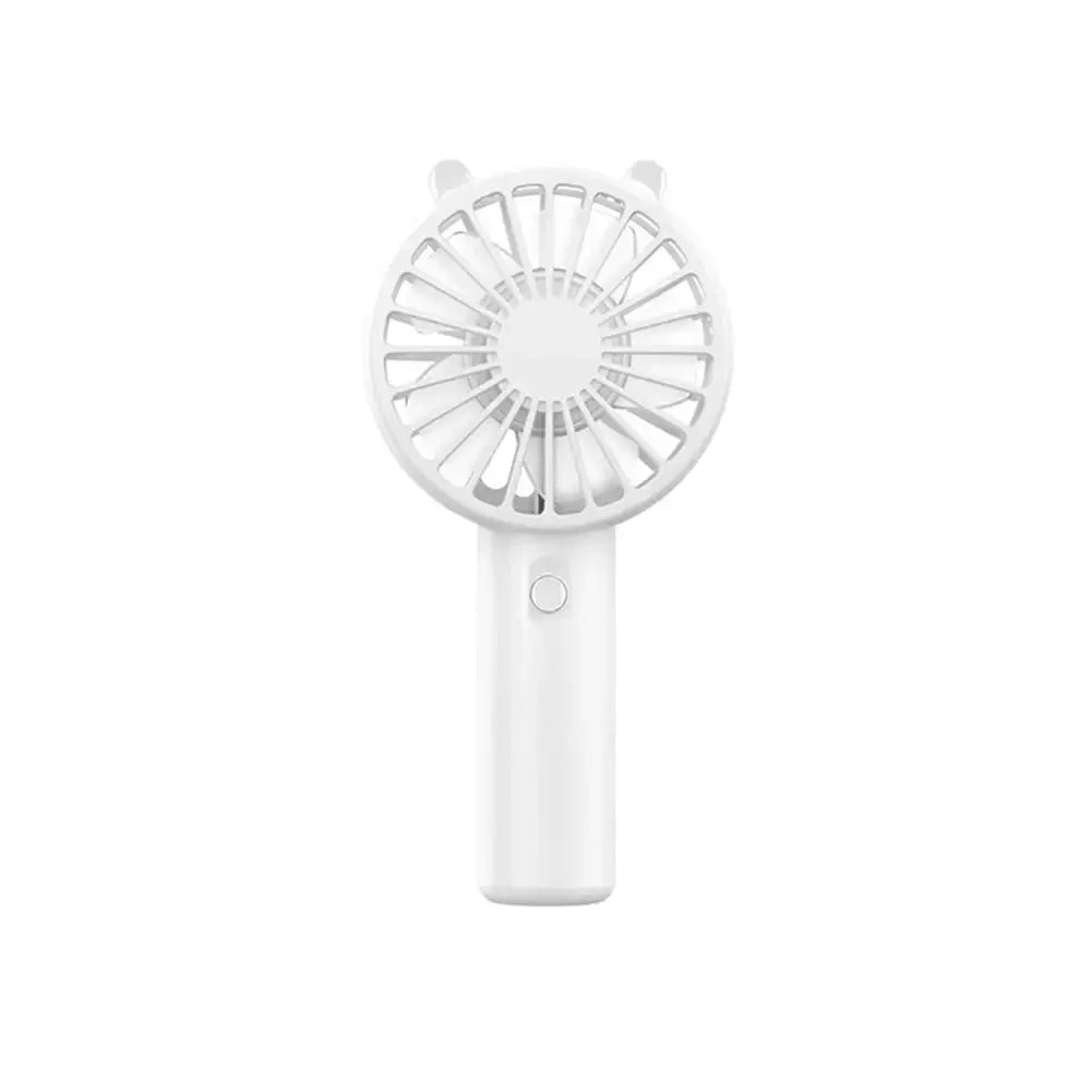 Ventilador de Mano Portatil Mini USB Recargable, Silencioso, Pequeno Ventilador Enfriador para Escritorio, 4 Colores