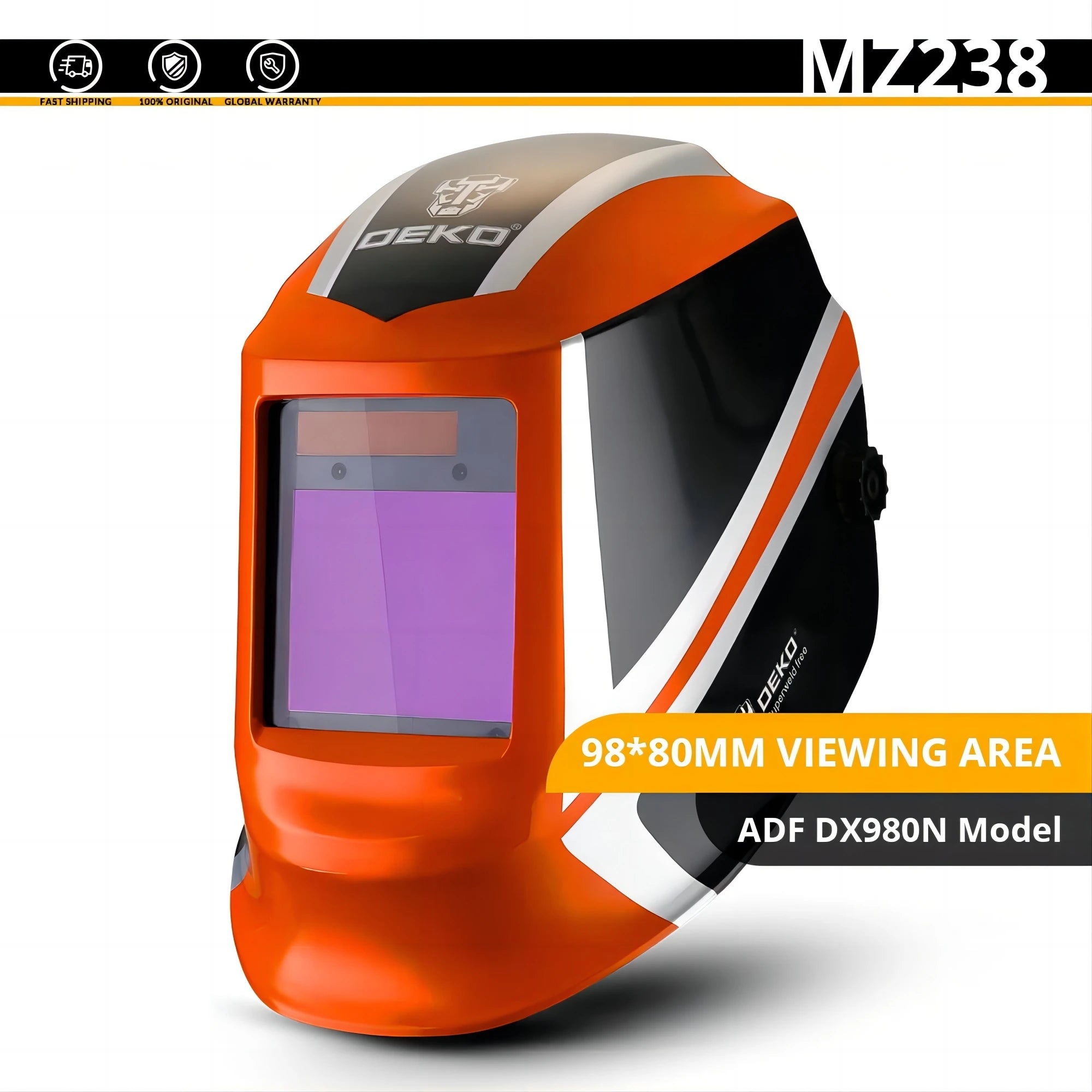 Careta de Soldadura Automática DEKOPRO Solar – Oscurecimiento Automático, Rango 4/9-13, MIG MMA TIG