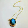 Colgante Labradorita Oval-0